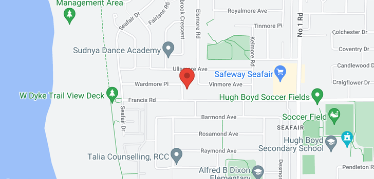 map of 8740 MILLMORE ROAD